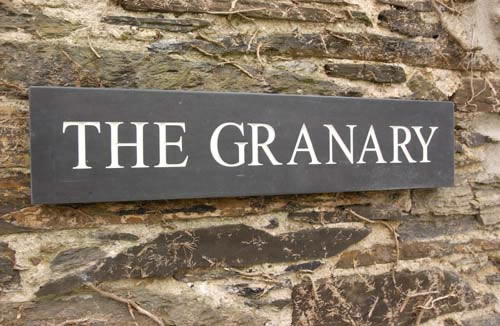The Granary slate sign